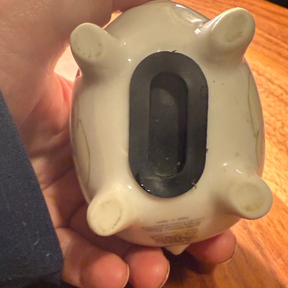 Precious moments ceramic piggy bank 1985 with hand painted froggy design - Picture 3 of 5